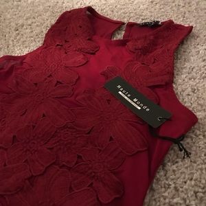 *3 for 20!* Red Mesh Bodysuit